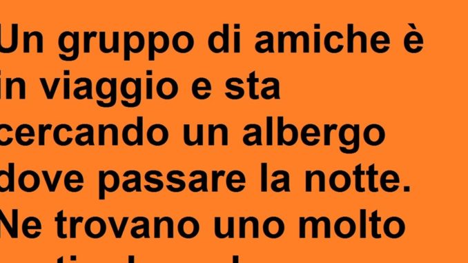 Un gruppo di amiche è in viaggio e sta cercando..(barzelletta)