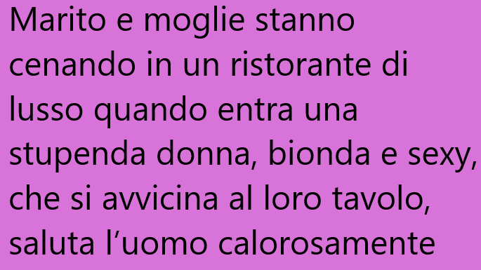 Marito  moglie.. e l’amante !… (Barzelletta)