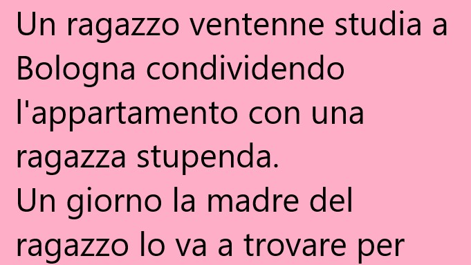 Un ragazzo ventenne studia a Bologna … (Barzelletta)