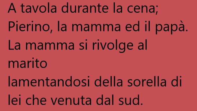 A tavola durante la cena; Pierino, la mamma ed il papà… (Barzelletta)