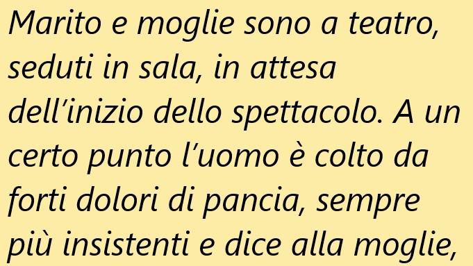Marito e moglie sono ,seduti… (Barzelletta)