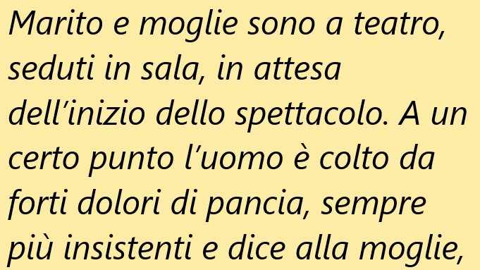 Marito e moglie sono ,seduti… (Barzelletta)